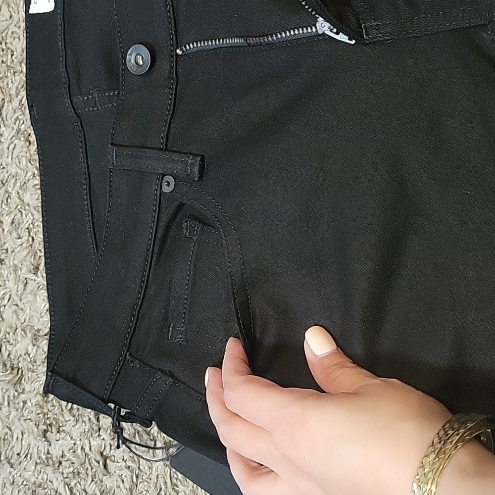 Rag & Bone Black Jeans Dylan Low Rise Slim Boyfriend 31 New - Picture 8 of 13